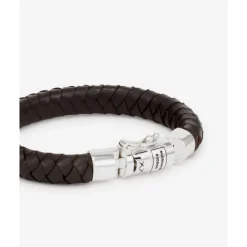 Buddha to Buddha Armband Ben Small Leer Bruin Sale