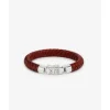 Buddha to Buddha Armband Ben Small Leer Rood Outlet