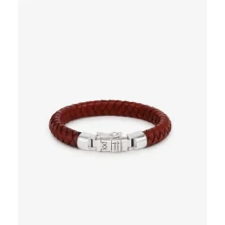 Buddha to Buddha Armband Ben Small Leer Rood Outlet