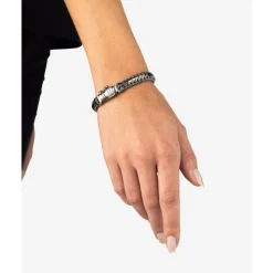 Buddha to Buddha Armband Ben XS Zwart Rhodium Shine Zilver Clearance