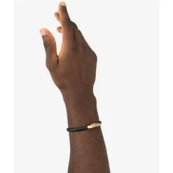 Buddha to Buddha Armband Bennett leer Goud 18kt Sale