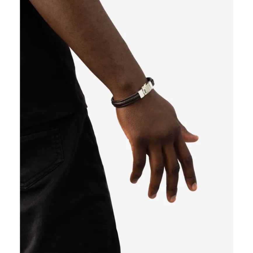 Buddha to Buddha Armband Edwin Small Leer Bruin Best