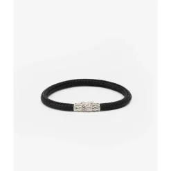 Buddha to Buddha Armband Ellen Leer Zwart Online