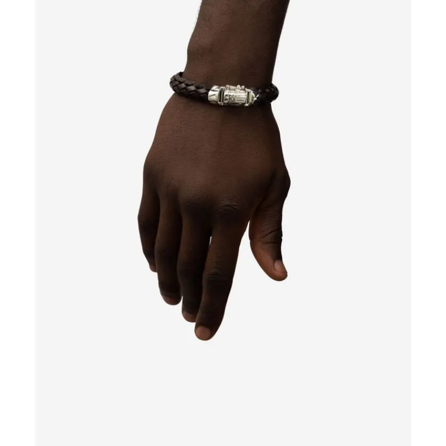 Buddha to Buddha Armband Mangky Leer Bruin Outlet