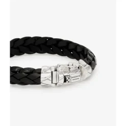 Buddha to Buddha Armband Mangky Leer Zwart Sale