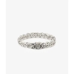 Buddha to Buddha Armband Nathalie XS Textuur Zilver Discount