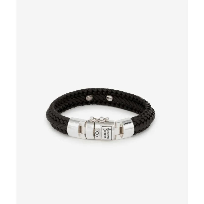 Buddha to Buddha Armband Nurul Small Leer Bruin New