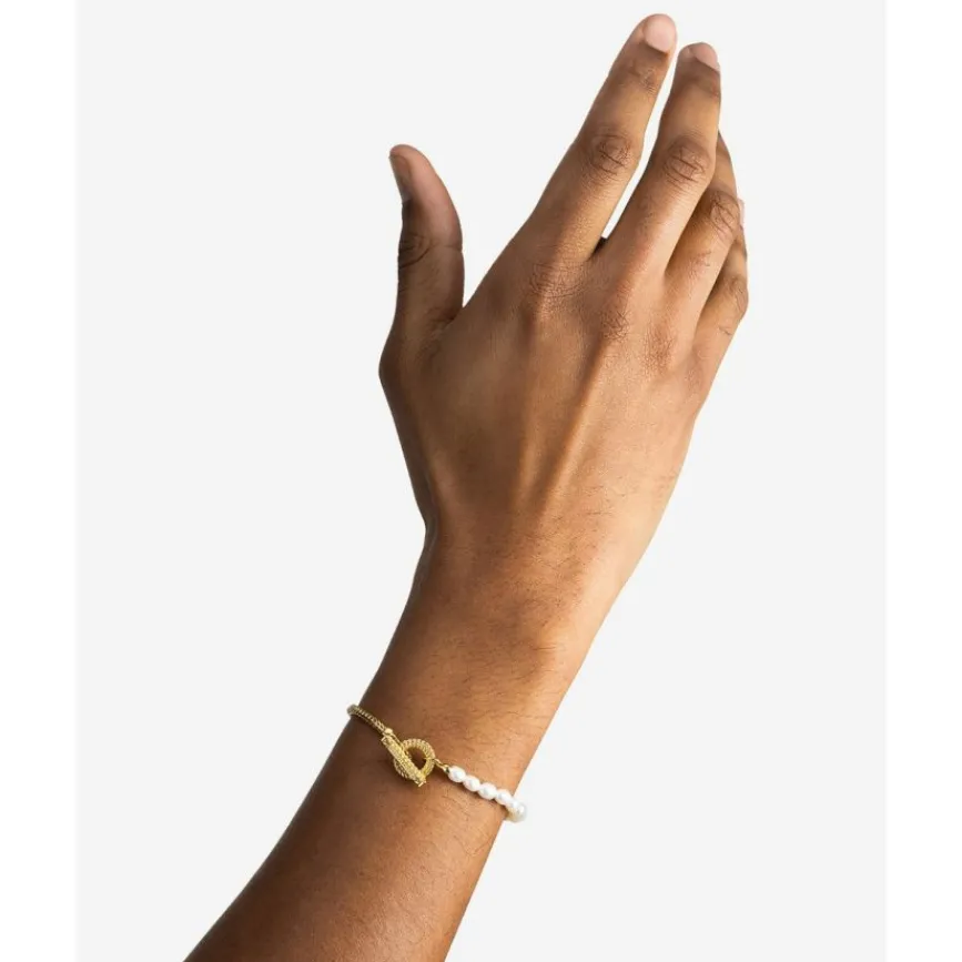 Buddha to Buddha Barbara Mini Parel Armband Verguld Zilver Online