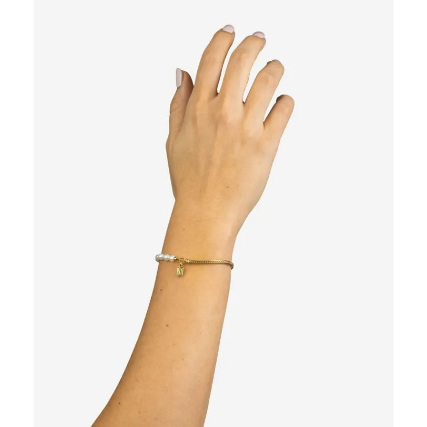 Buddha to Buddha Barbara Mini Parel Armband Verguld Zilver Online