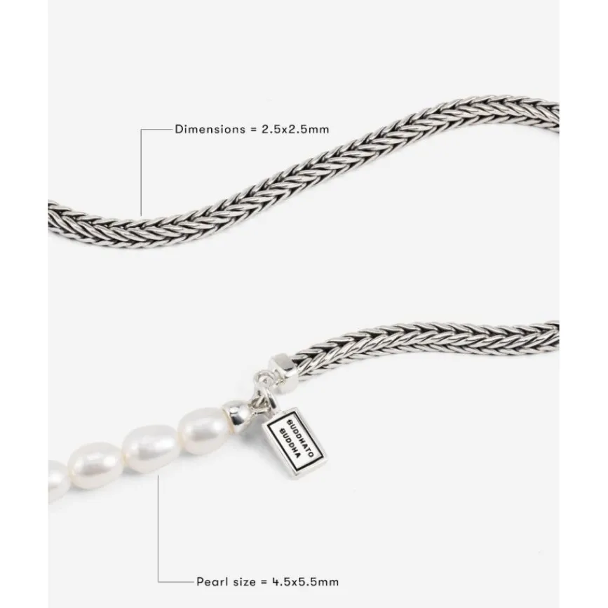 Buddha to Buddha Barbara Mini Parel Ketting Zilver 45 cm Hot
