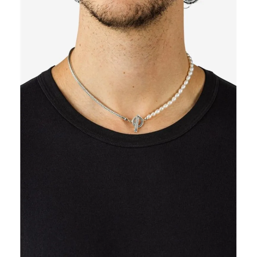 Buddha to Buddha Barbara Mini Parel Ketting Zilver 45 cm Hot