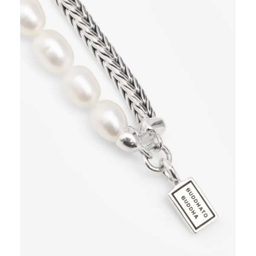 Buddha to Buddha Barbara Mini Parel Ketting Zilver 45 cm Hot