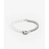 Buddha to Buddha Barbara XS Parel Armband Zilver Fashion
