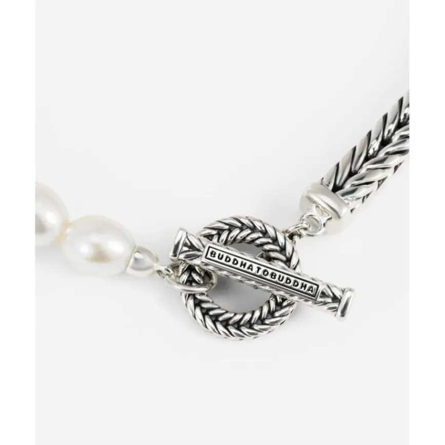 Buddha to Buddha Barbara XS Parel Armband Zilver Fashion