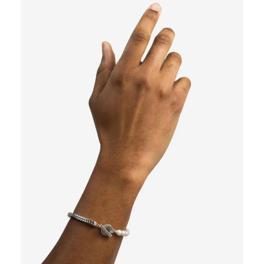 Buddha to Buddha Barbara XS Parel Armband Zilver Fashion