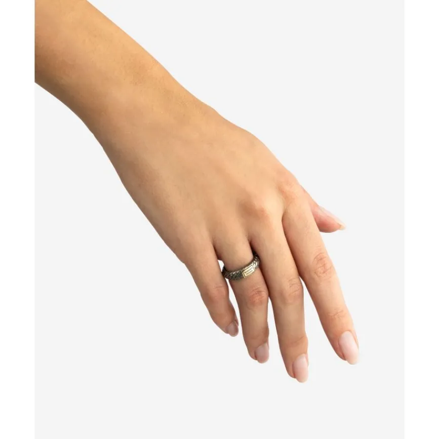 Buddha to Buddha Ben XS Ring Black Rhodium Shine Goud 14kt Clearance