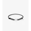 Buddha to Buddha Chain XS Koord Armband Zilver Zwart Fashion