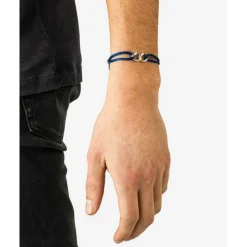 Buddha to Buddha Chain XS Koord Armband Zilver Kobaltblauw Sale