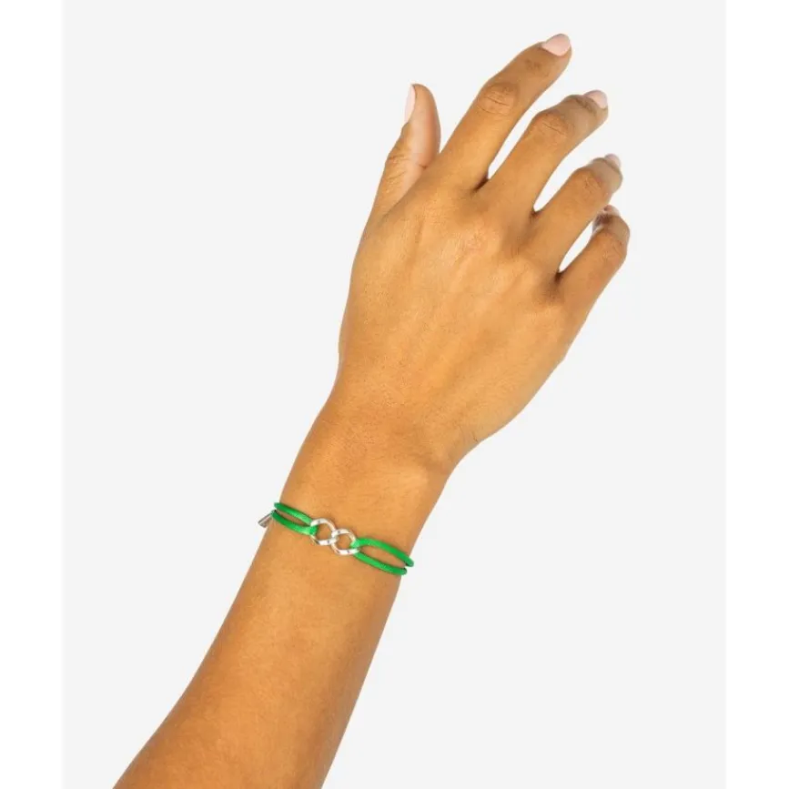 Buddha to Buddha Chain XS Koord Armband Zilver Buddha Groen Outlet