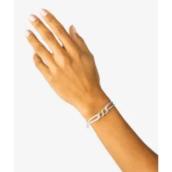 Buddha to Buddha Chain XS Koord Armband Zilver Grijs Clearance