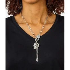 Buddha to Buddha Chainlink Lock Ketting Zilver Sale