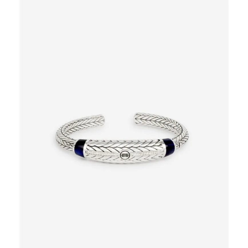 Buddha to Buddha Cuff Armband Ellen Stone Tigereye Navy Fashion