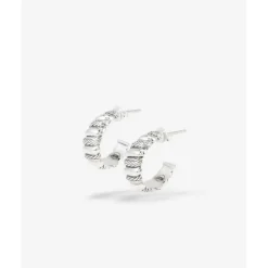 Buddha to Buddha Ellen Oorbellen Spiraal Zilver Set Clearance