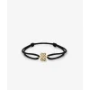Buddha to Buddha Endless Knot Koordarmband Goud 14kt Zwart Discount