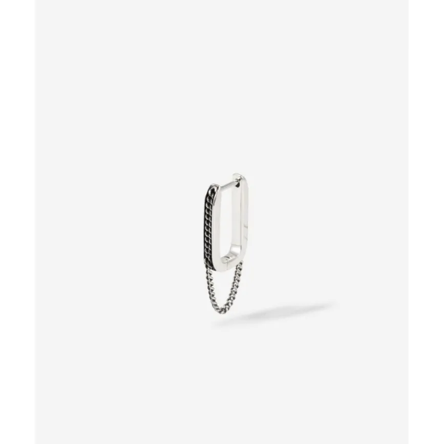 Buddha to Buddha Essential Hoop Chainlink Zilver Single Piece Online
