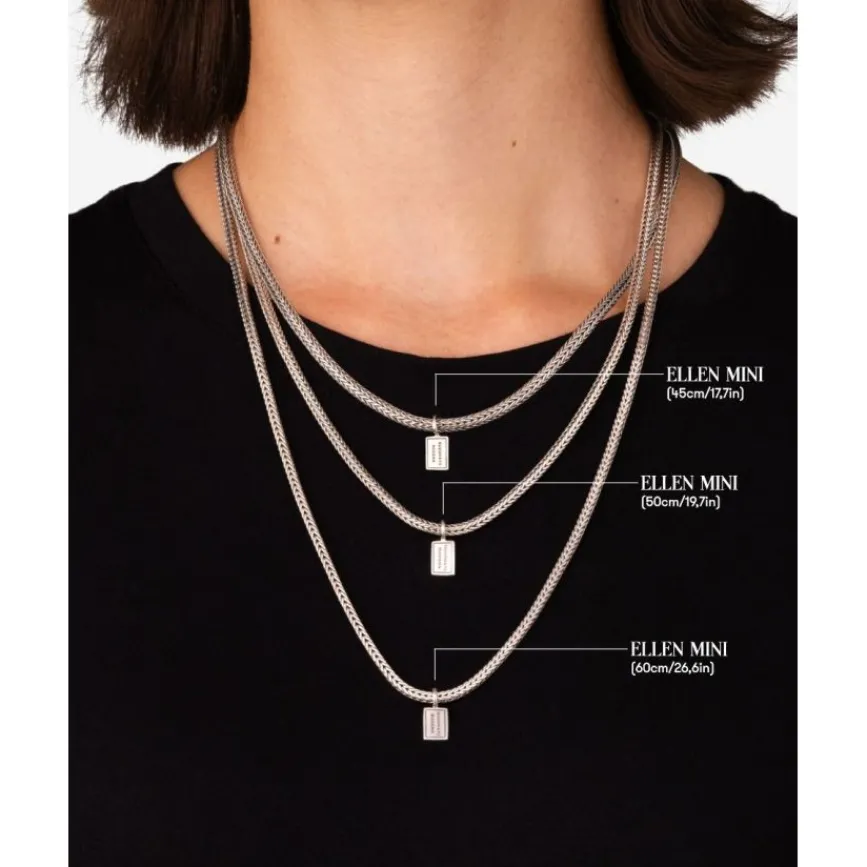 Buddha to Buddha Ketting Ellen Mini Zilver 60 cm Discount