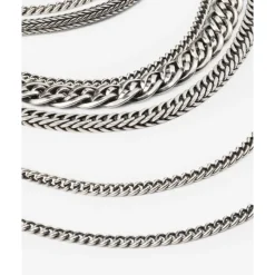 Buddha to Buddha Ketting Nathalie Multi Chain Zilver 75 cm Discount