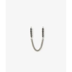 Buddha to Buddha Nathalie Hoops Dubbel Gelinkt Zilver Single Piece Clearance