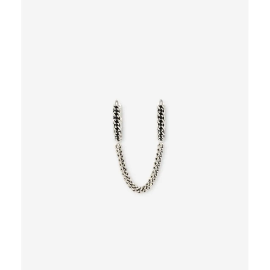 Buddha to Buddha Nathalie Hoops Dubbel Gelinkt Zilver Single Piece Clearance