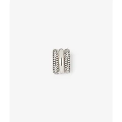 Buddha to Buddha Oorbel Ben Triple Zilver Single Piece Best
