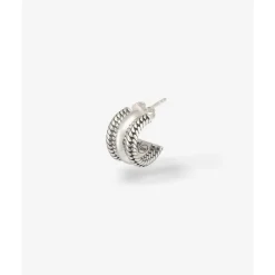 Buddha to Buddha Oorbel Ben Triple Zilver Single Piece Best