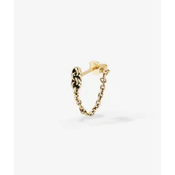 Buddha to Buddha Oorbel Davina Goud 14ct YG Single Piece Outlet
