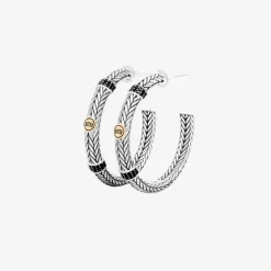 Buddha to Buddha Oorbellen Ellen Limited Hoop Zilver Goud 14kt Fashion