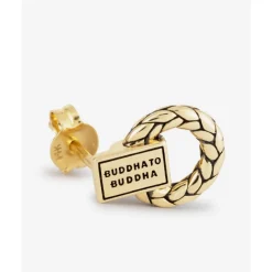 Buddha to Buddha Oorknopje George 14kt Goud Single Piece Best
