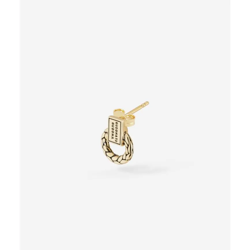 Buddha to Buddha Oorknopje George 14kt Goud Single Piece Best