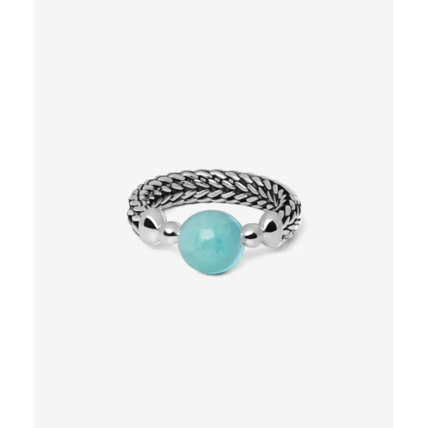 Buddha to Buddha Ring Batas Sphere Amazoniet New