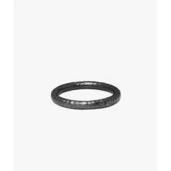 Buddha to Buddha Ring Dunia Hammered Zwart Fashion