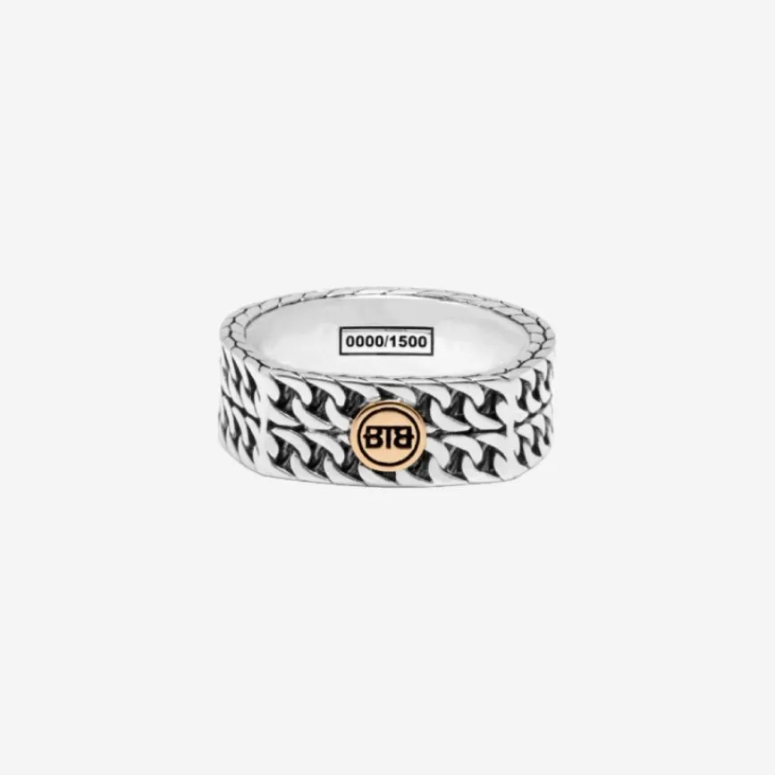 Buddha to Buddha Ring Esther Dubbel Mini Limited Zilver Goud 14kt Outlet