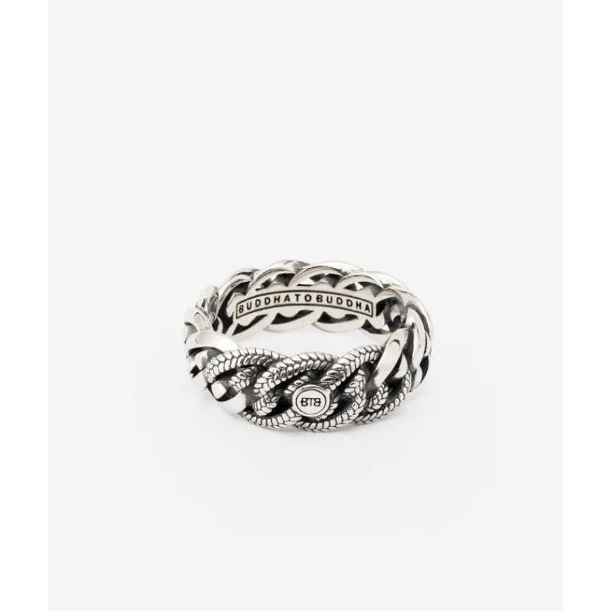 Buddha to Buddha Ring Nathalie Small Textuur Nathalie Zilver Sale