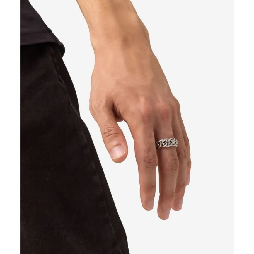 Buddha to Buddha Ring Nathalie Small Textuur Nathalie Zilver Sale