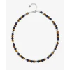 Buddha to Buddha Spirit Bead Mini Ketting Mix Sodaliet Tijgeroog Zilver 43-45 cm New