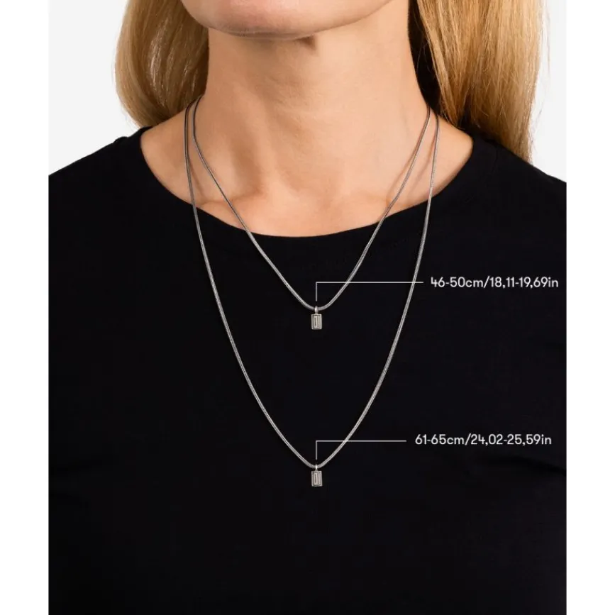 Buddha to Buddha Stacking Ketting Barbara Zilver 46-50 cm Sale