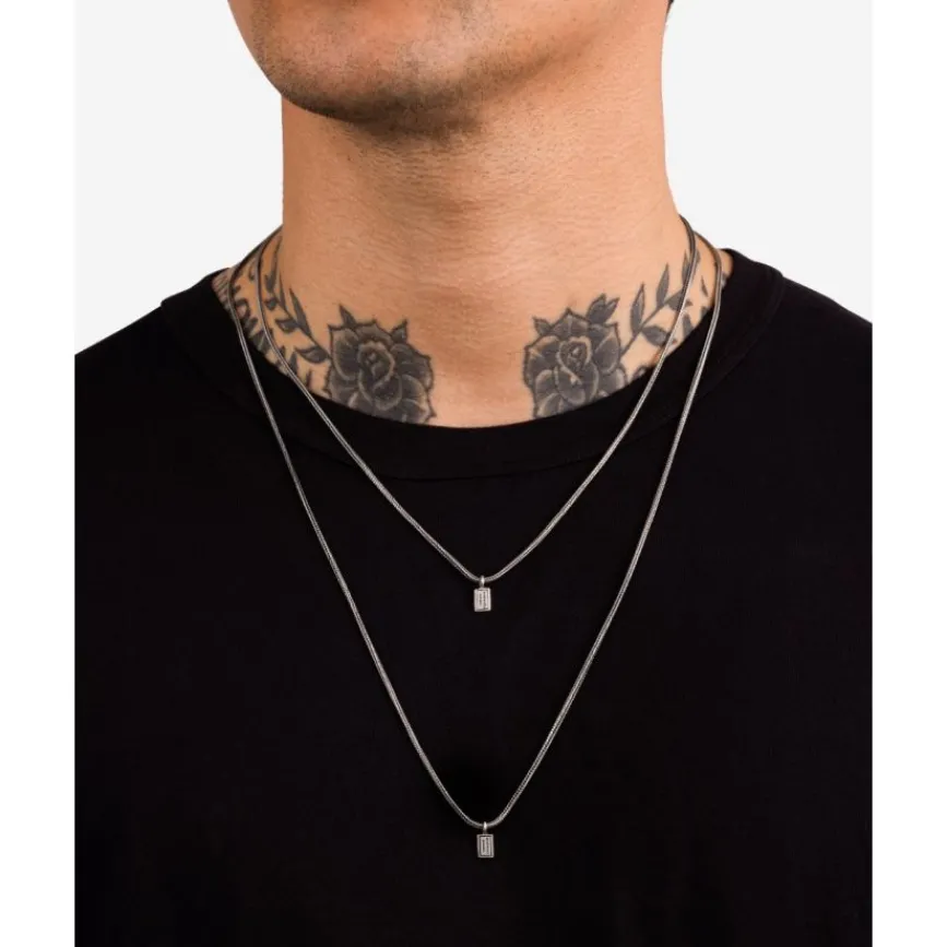 Buddha to Buddha Stacking Ketting Barbara Zilver 46-50 cm Sale