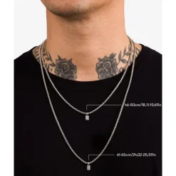 Buddha to Buddha Stacking Ketting Venetian Zilver 46-50 cm Online